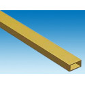 Tube rectangulaire en laiton L. 300 x 7,94 x 3,97 mm