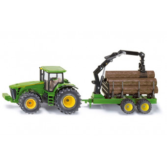 Tracteur-John-Deere-8430-avec-remorque-forestière