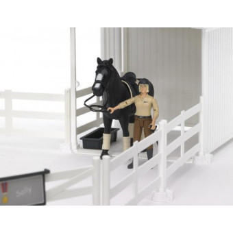 Enclos-avec-box,-cheval-et-figurine