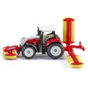 Tracteur Steyr avec faucheuses Pottinger