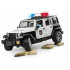 Jeep Wrangler de police avec policier