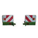 Lot de 2 panneaux de signalisation d'Amazone Cenius 1/32