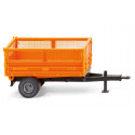 Remorque Brantner orange 1/87 - Wiking 038809