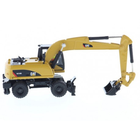 Pelle Caterpillar M318D sur pneus