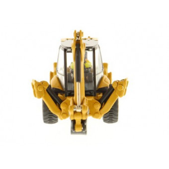 Tractopelle Caterpillar 450E avec figurine