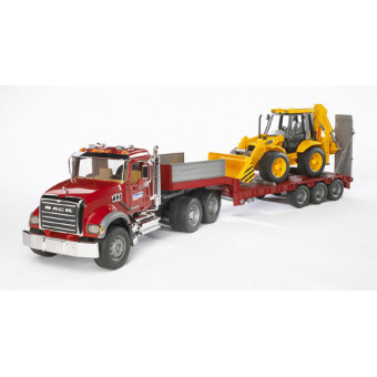 camion MAN miniature et son tractopelle JCB BRUDER 2776