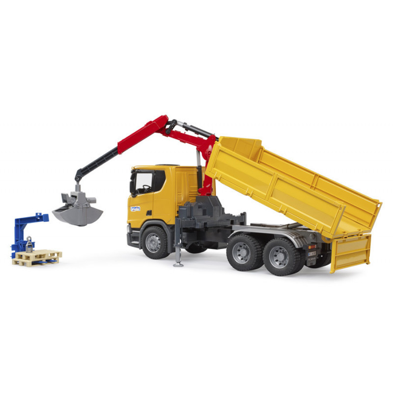 03551 - Camion de chantier Scania Super 560R avec grue et 2 palettes