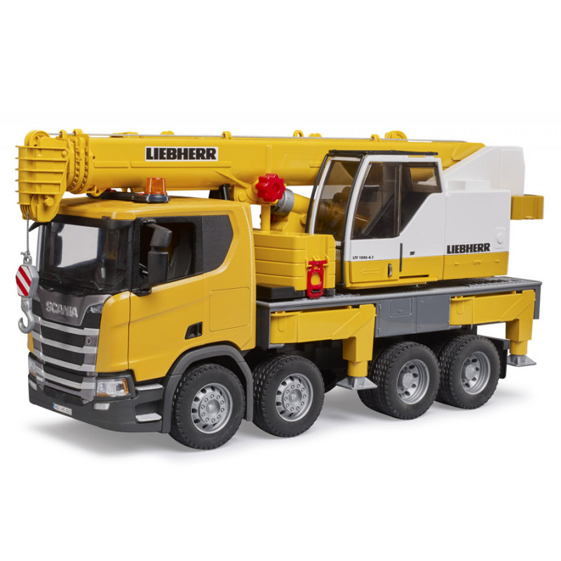 Camion-grue Liebherr en jouet 1/87