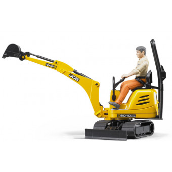 Mini-pelle JCB 8010 CTS avec ouvrier de chantier - Bruder 62002