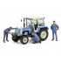 Tracteur Fortschritt ZT 323 avec 3 figurines - Schuco 7826