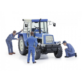 Tracteur Fortschritt ZT 323 avec 3 figurines - Schuco 7826