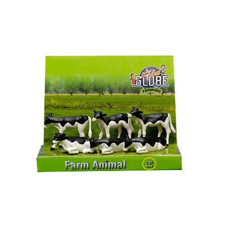 Set de 6 veaux Holstein (1/32)