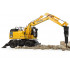 Pelle Komatsu PW180-11 sur pneus avec godet et marteau piqueur - UH 8163