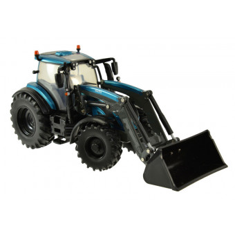Tracteur Valtra bleu avec chargeur frontal - Britains 43352