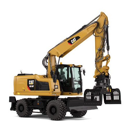 Pelle sur pneus Caterpillar M318F avec figurine