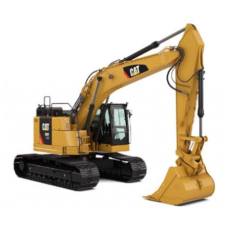 Excavatrice Caterpillar 335F LCR avec figurine