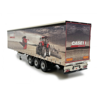 Semi remorque Pacton bâchée CASE IH design - Marge Models