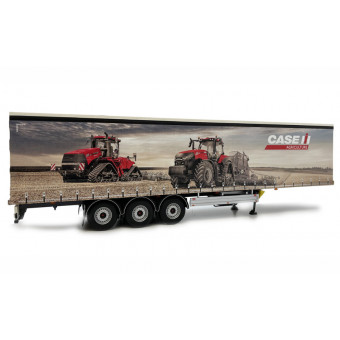Semi remorque Pacton bâchée CASE IH design - Marge Models