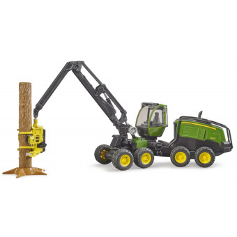 Abatteuse John Deere 1270G avec tronc - Bruder