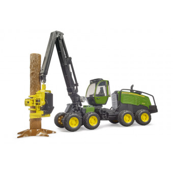 Abatteuse John Deere 1270G avec tronc - Bruder