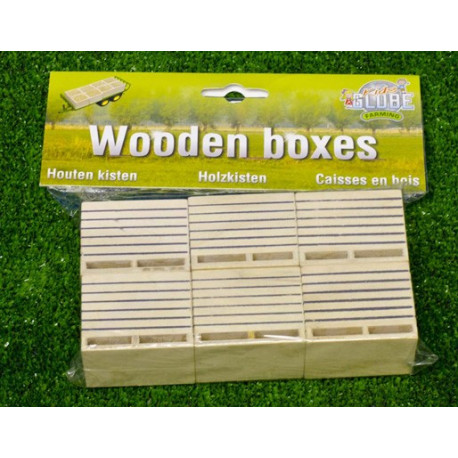 Lot de 6 pallox en bois (1/32)