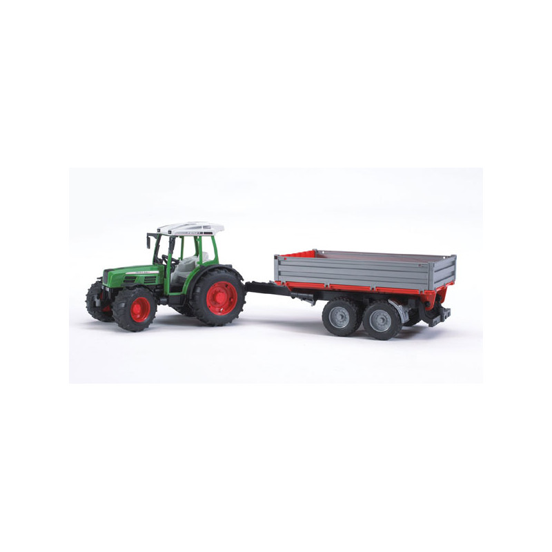 Tracteur fendt 209s avec remorque - bruder 02104 BRU02104