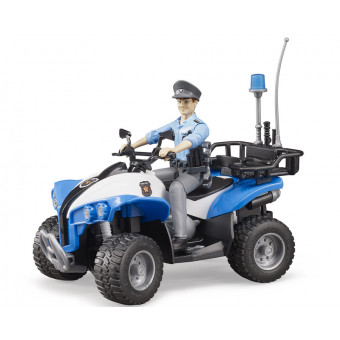 Quad de police avec policier et accessoires - Bruder 63010