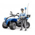 Quad de police avec policier et accessoires - Bruder 63010