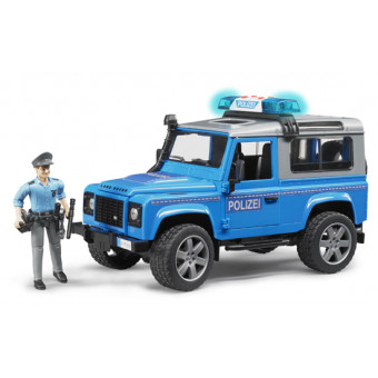 Bruder Figurine Bworld : Poste de police avec moto pas cher 