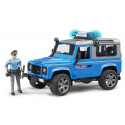 Land Rover Defender de police avec policier - Bruder 02597