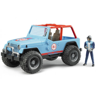Jeep cross bleue avec chauffeur