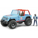 Jeep cross bleue avec chauffeur - Bruder 02541