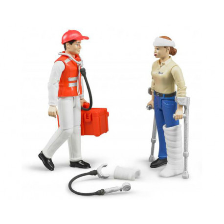 Set ambulance avec figurines et accessoires