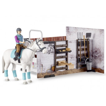 SCHLEICH - École d'équitation avec cavaliere et chevaux - 42389