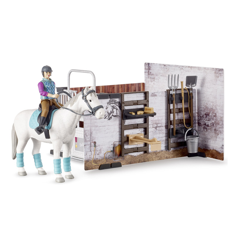 Set écurie bworld avec cheval et accessoires - Bruder 62506