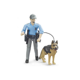 Coffret policier Bworld avec un chien - Bruder