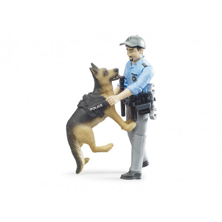 Coffret policier Bworld avec un chien - Bruder