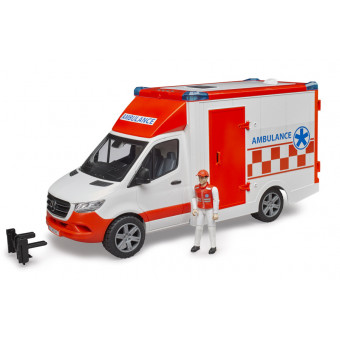 Ambulance MB Sprinter avec ambulancier - Bruder 02676