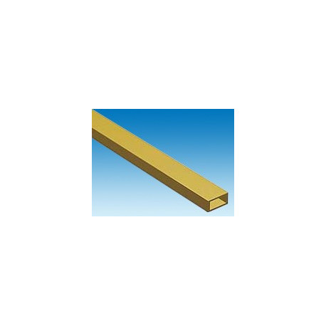 Tube rectangulaire en laiton 3,18 x 6,35 x L. 304 mm