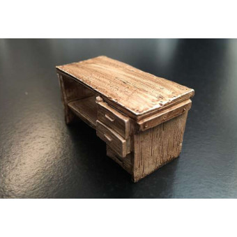 Etabli / bureau en bois 1/32 - AT-Collections