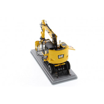 Pelle Caterpillar M323F rail jaune sécurité- Diecast Masters