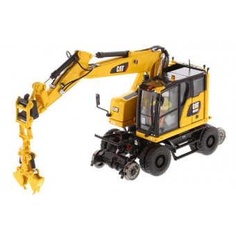 Pelle Caterpillar M323F rail jaune sécurité- Diecast Masters