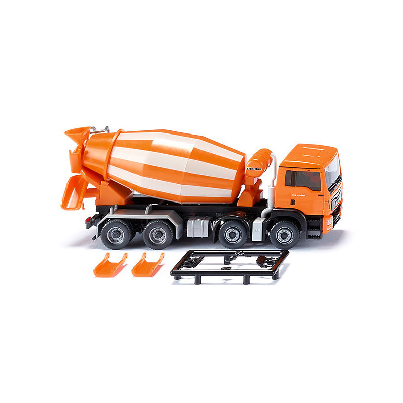 Camion toupie man tgs euro 6/liebherr orange - wiking WIK068148