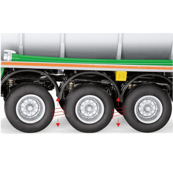 Semi-remorque citerne Garant Kotte TSA 30.000 grise - Wiking 7655
