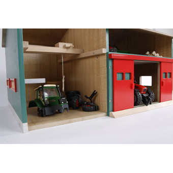 Bâtiment en bois avec atelier 1/32 - Kids Globe - 610816