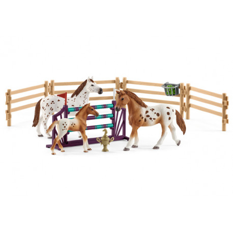 Kit d'accessoires de toilettage en bois pour hobby horse