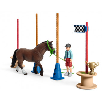 Course d'agility pour poney - Schleich
