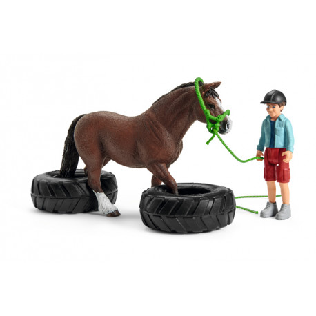Course d'agility pour poney - Schleich
