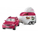 Grand voyage équestre en voiture et remorque - Schleich 42535