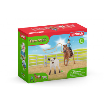 Team Roping avec cowgirl - Schleich 42577